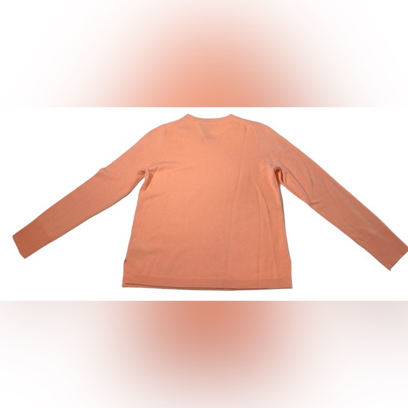 NWT J. Crew Pale Guava 100% Cashmere Slim-fit  Crewneck Sweater, Size Medium - Picture 5 of 8